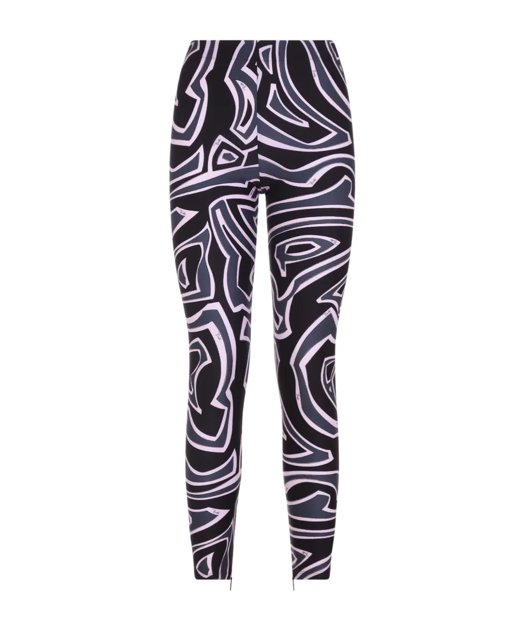Pucci Labirinto Abstract-Printed Leggings