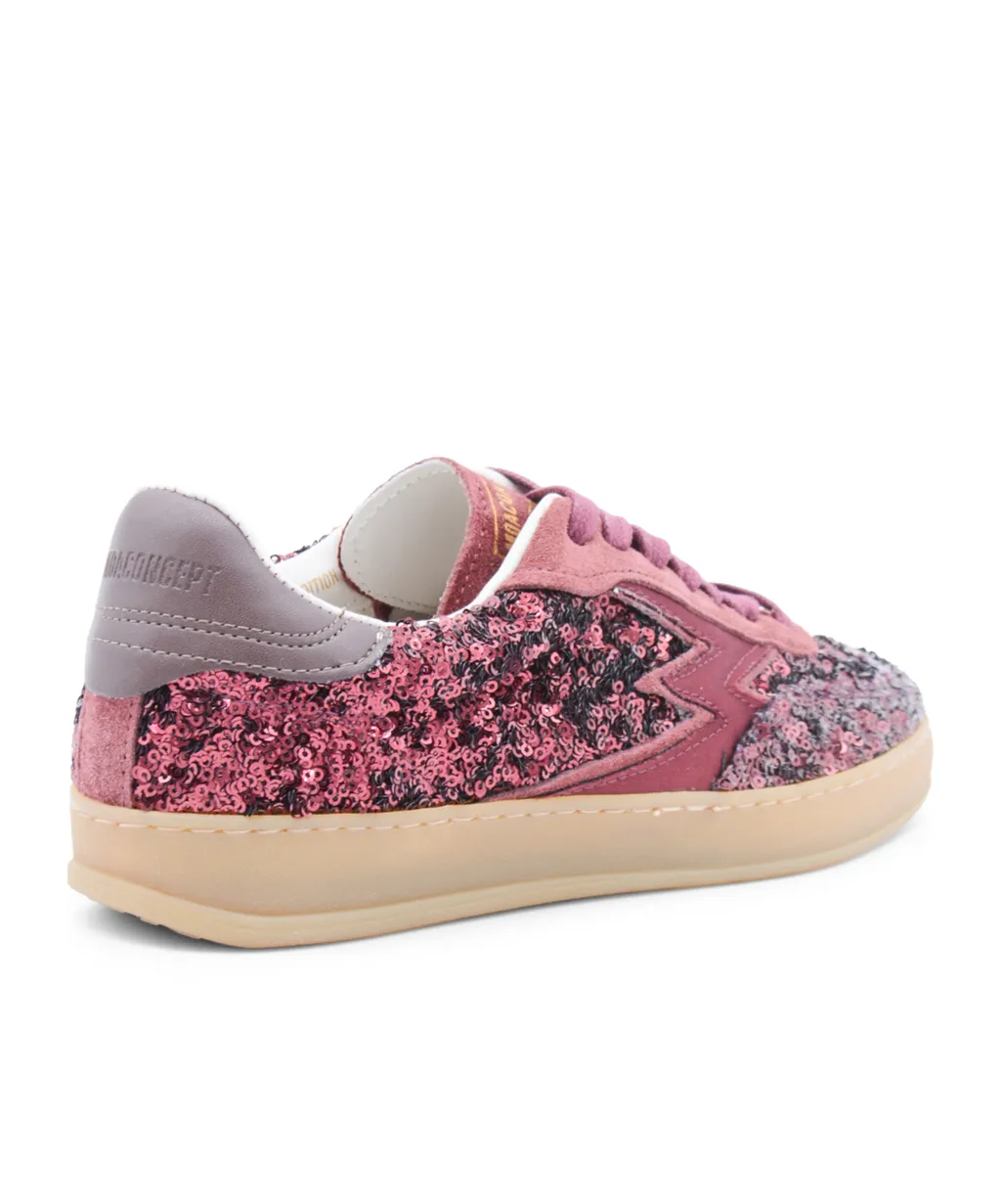 Moaconcept Master Club Sequin Embellished Lace-Up Sneakers
