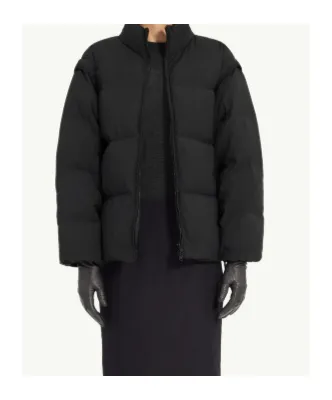 Mm6 Maison Margiela Zip-Up Padded Bomber Jacket