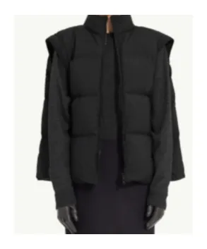 Mm6 Maison Margiela Zip-Up Padded Bomber Jacket