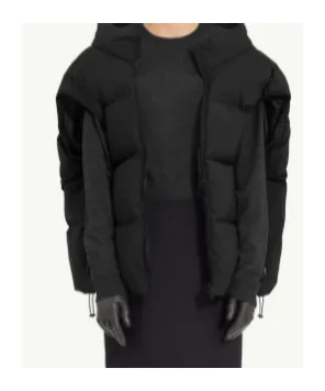 Mm6 Maison Margiela Zip-Up Padded Bomber Jacket
