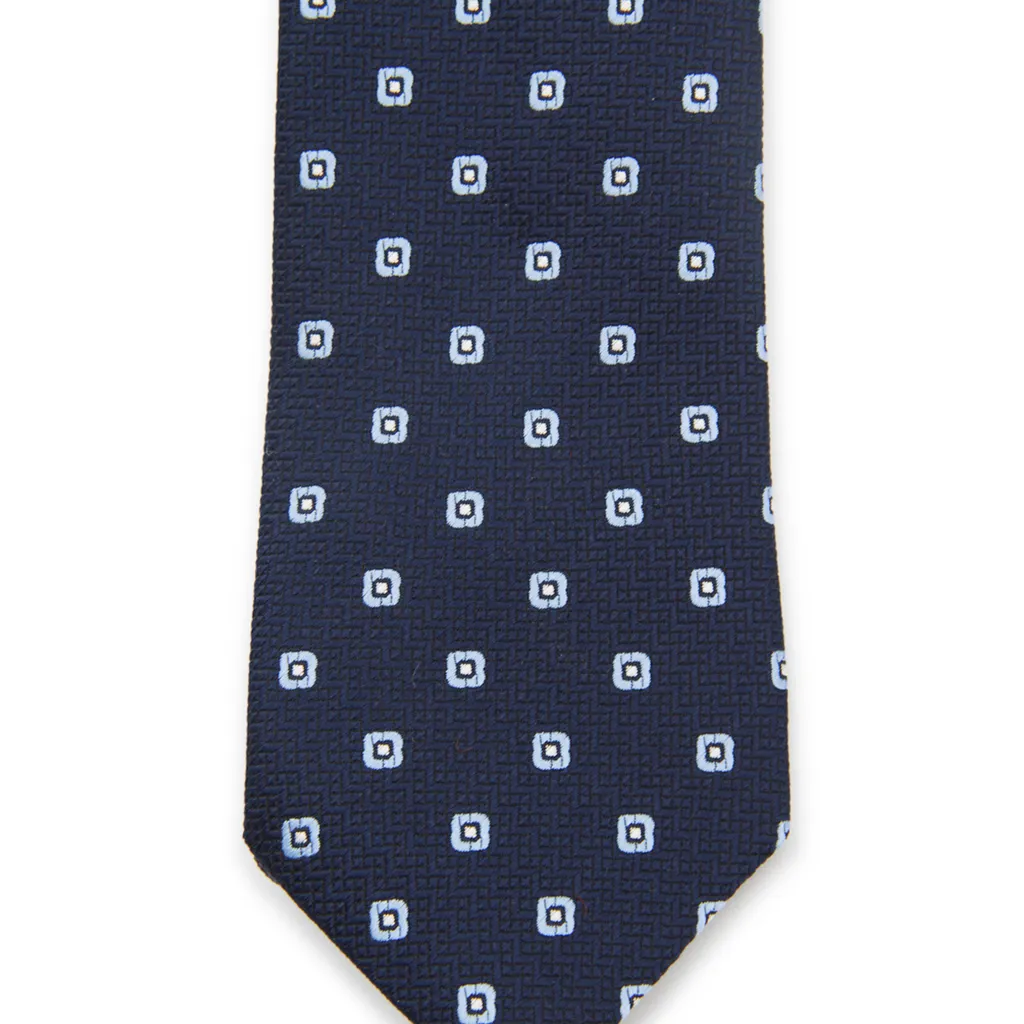 Zegna Jacquard Geometric Floral Tie