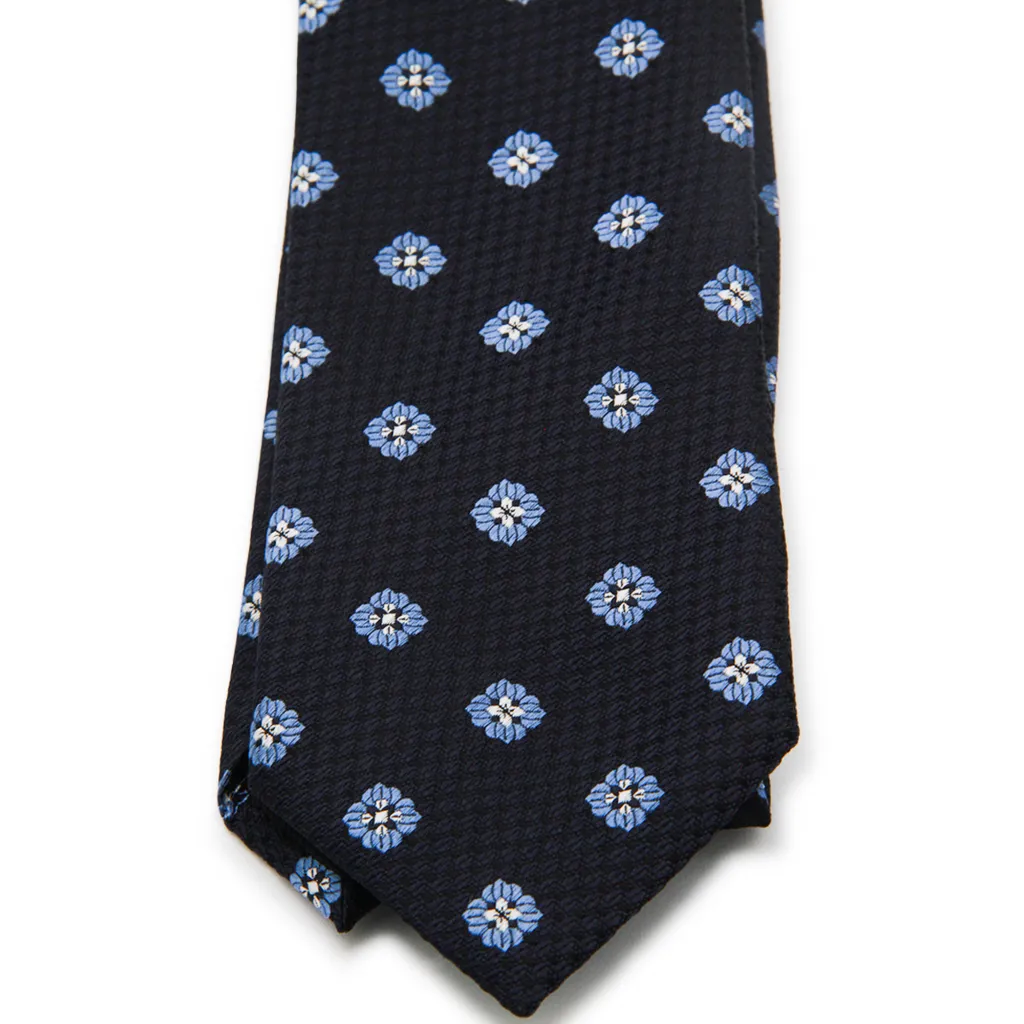Zegna Floral Jacquard Pointed Tip Tie