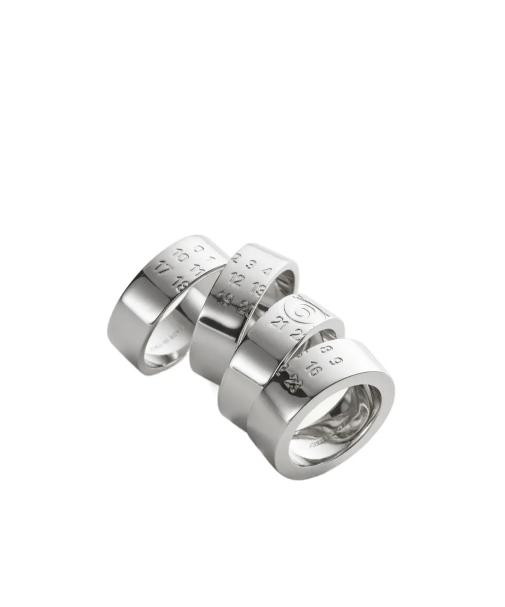 Mm6 Maison Margiela Stacked Numeric Rings