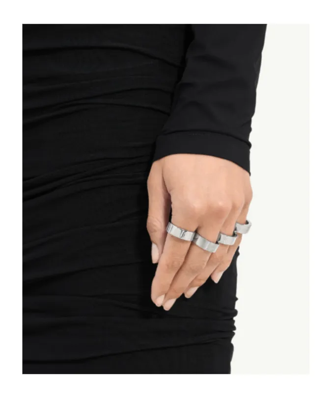Mm6 Maison Margiela Stacked Numeric Rings
