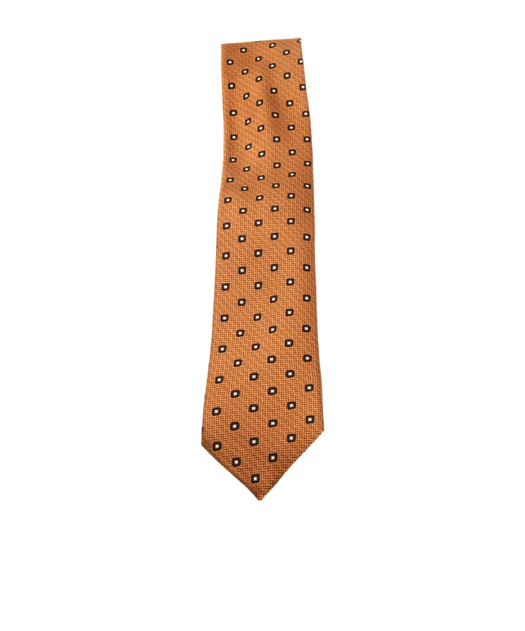 Zegna Jacquard Geometric Floral Tie