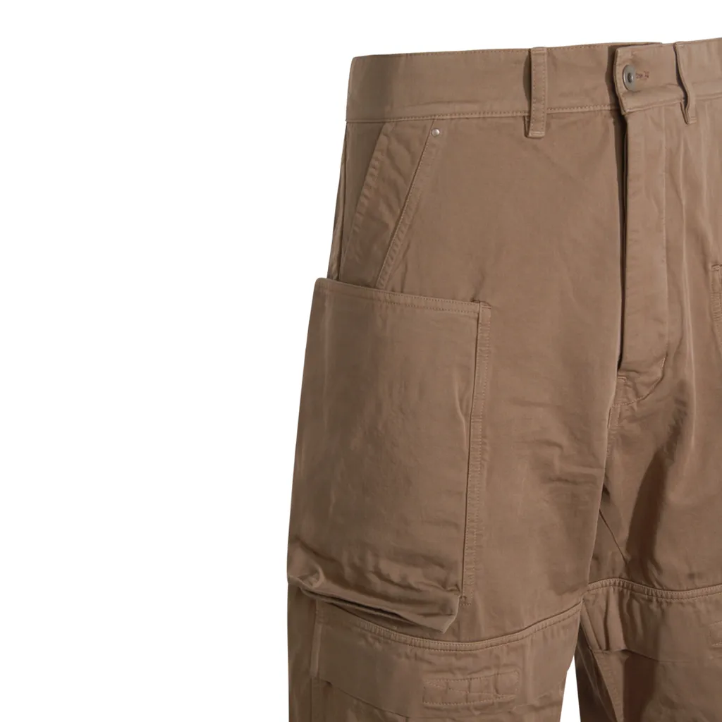 Rick Owens Drkshdw Stefan Wide Leg Cargo Pants
