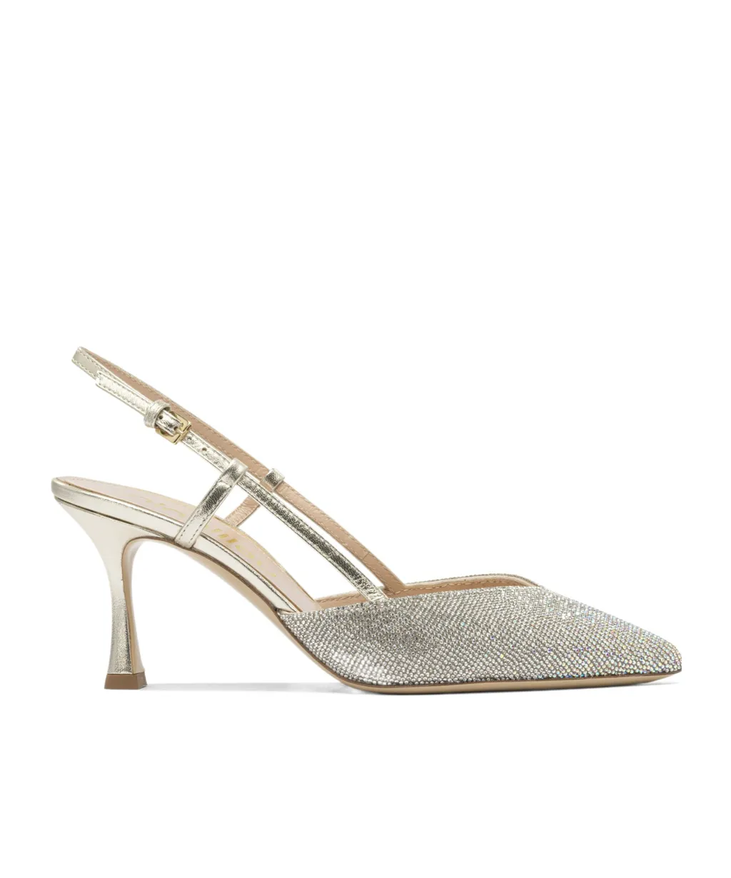 65Mm Crystal-Embellished Slingback Pumps
