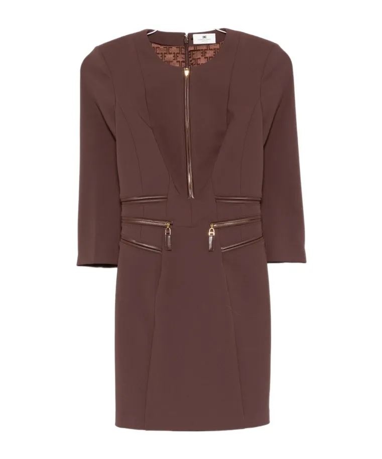 Zip-Detail Dress