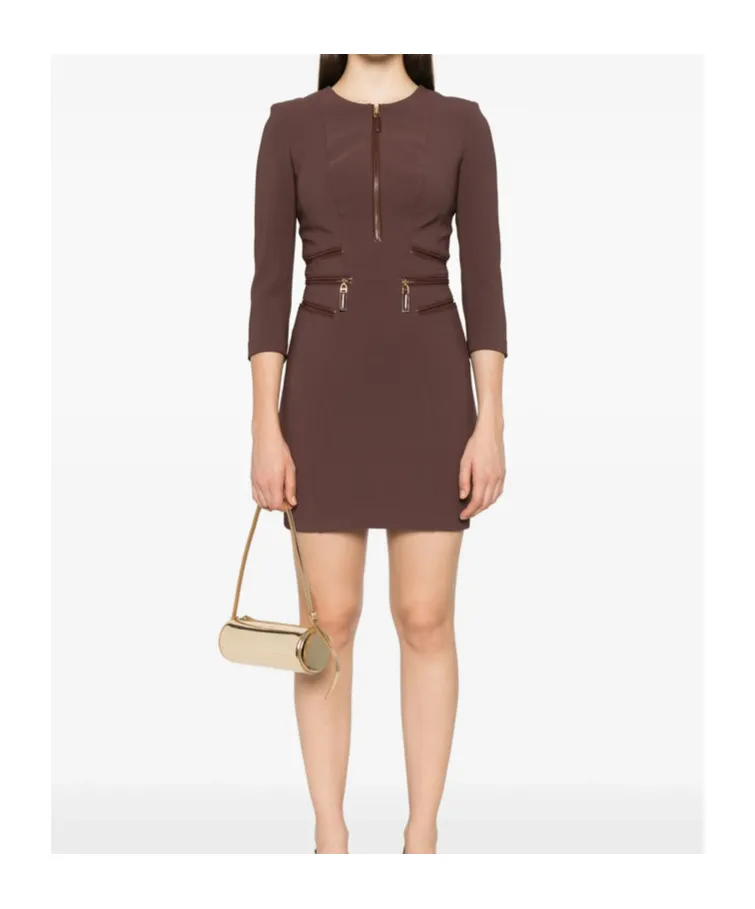 Zip-Detail Dress
