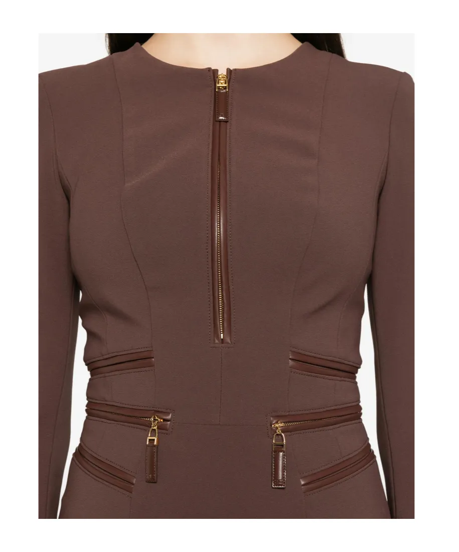 Zip-Detail Dress