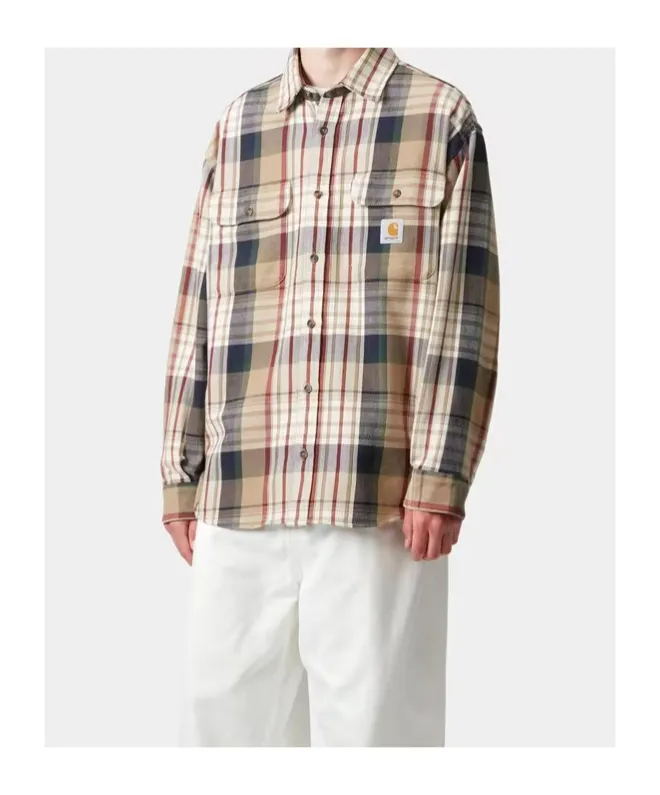 Carhartt Wip Logo Patch Checked Shirt