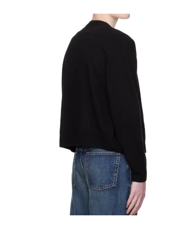 Bear-Logo Button Cardigan
