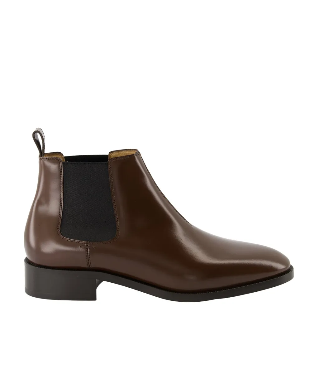 Pas Des Dieux Calfskin Chelsea Boots