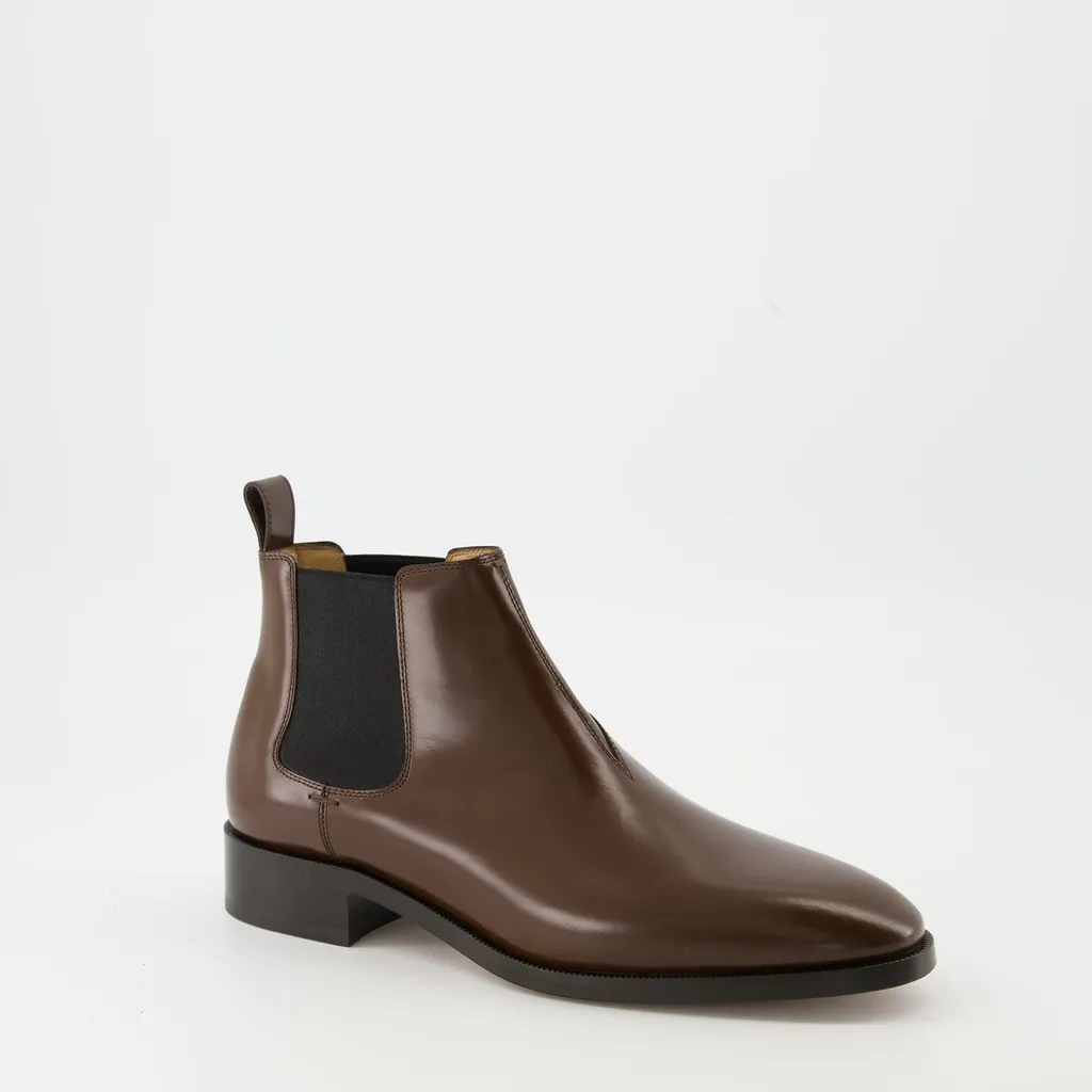 Pas Des Dieux Calfskin Chelsea Boots
