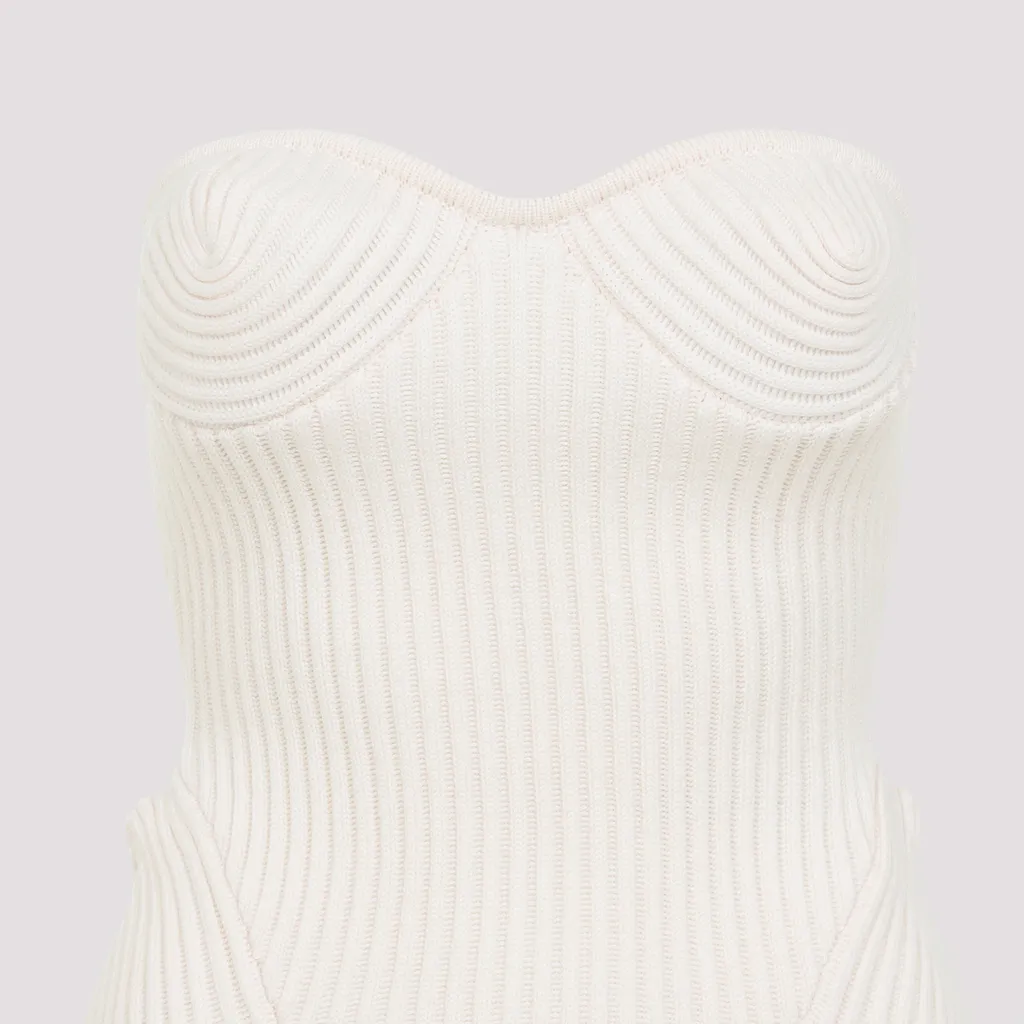Stretch Merino Wool Ribbed Corset