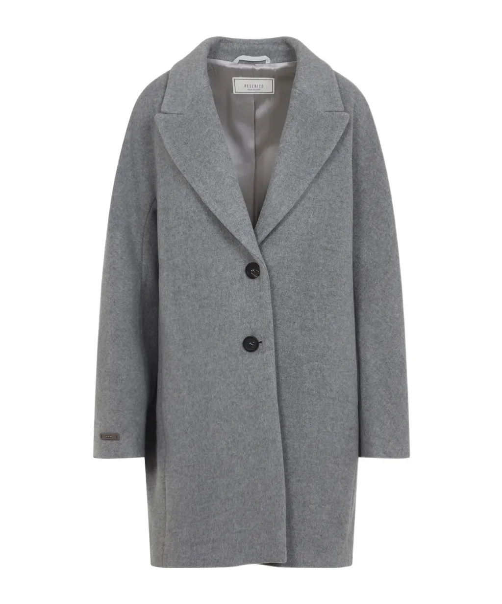 Single-Breasted Wool Coat