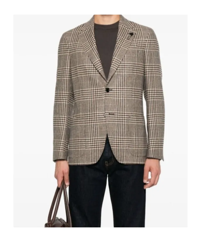 Lardini Prince Of Wales Pattern Jacket