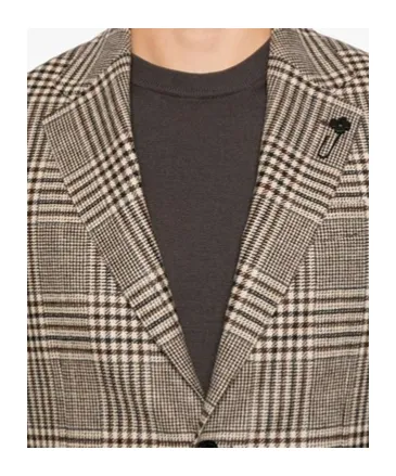 Lardini Prince Of Wales Pattern Jacket