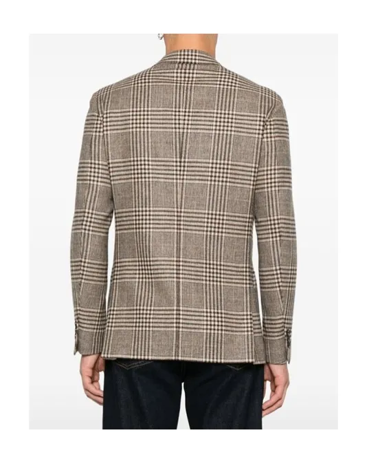 Lardini Prince Of Wales Pattern Jacket