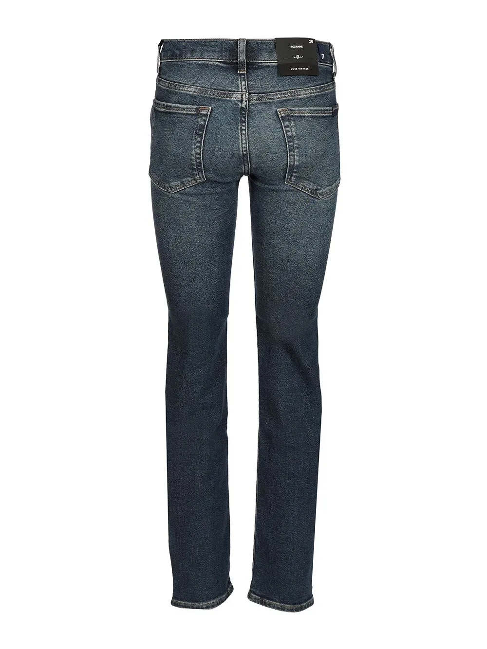 Faded Five-Pocket Jeans Pants