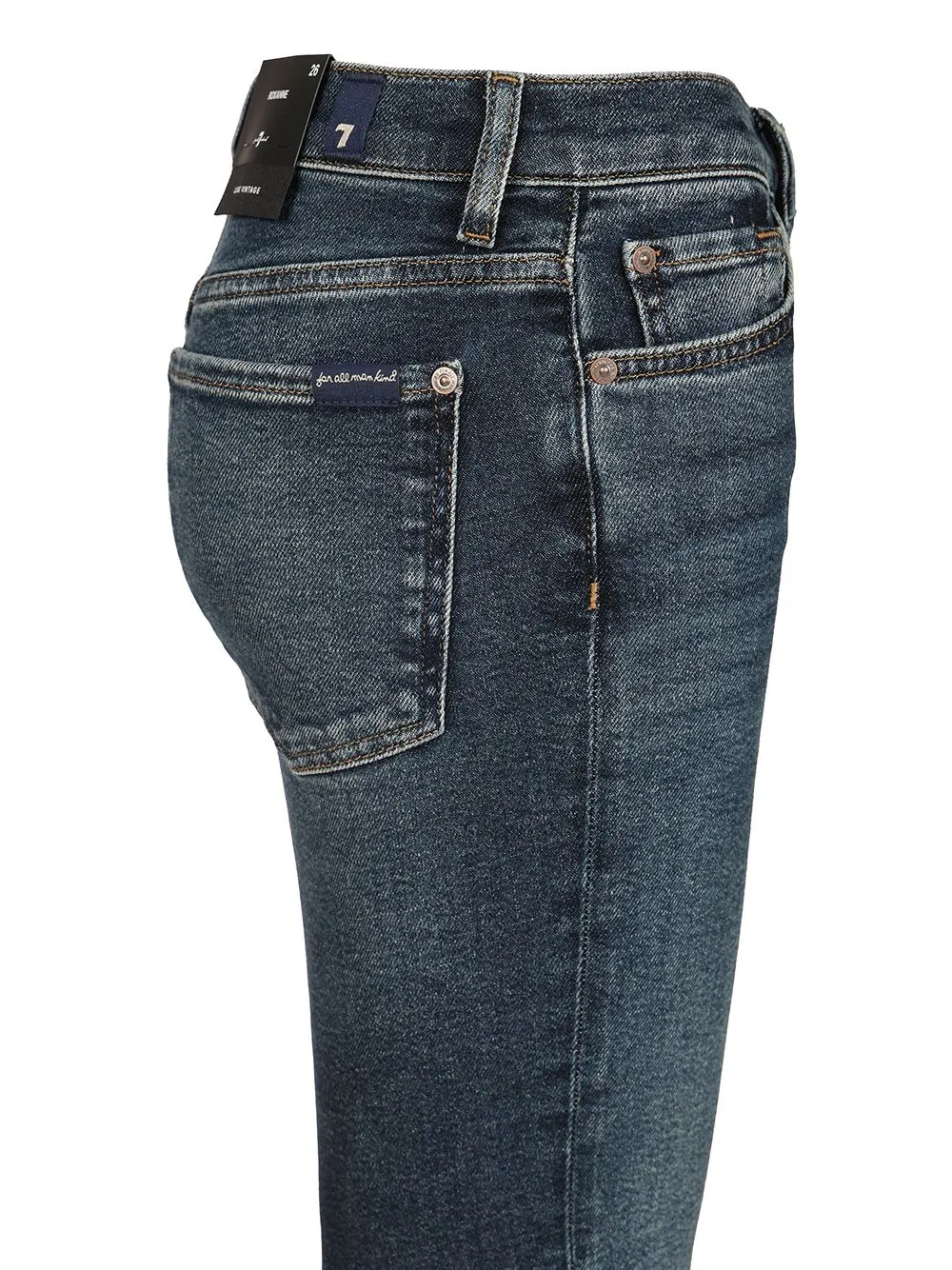Faded Five-Pocket Jeans Pants
