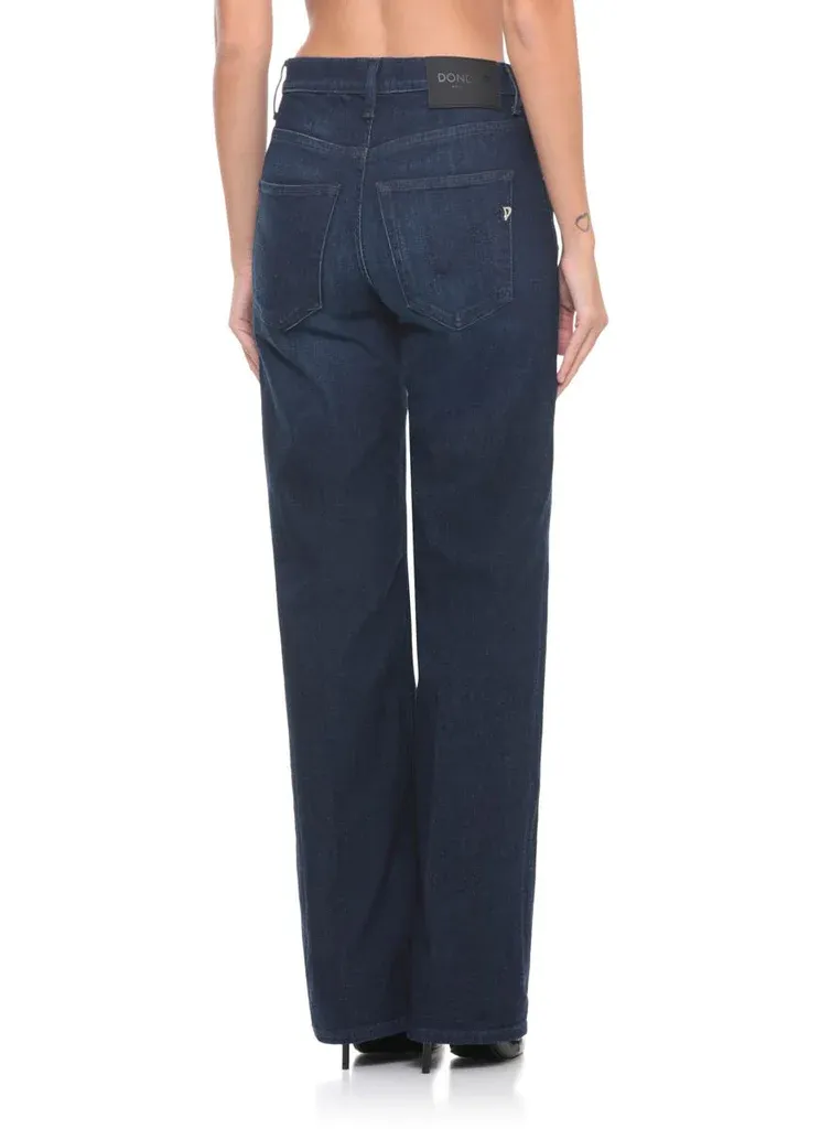 Dondup Jewel Button Wide-Leg Jeans