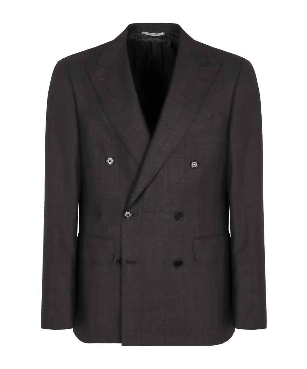 Canali Double-Breasted Pinstriped Suit