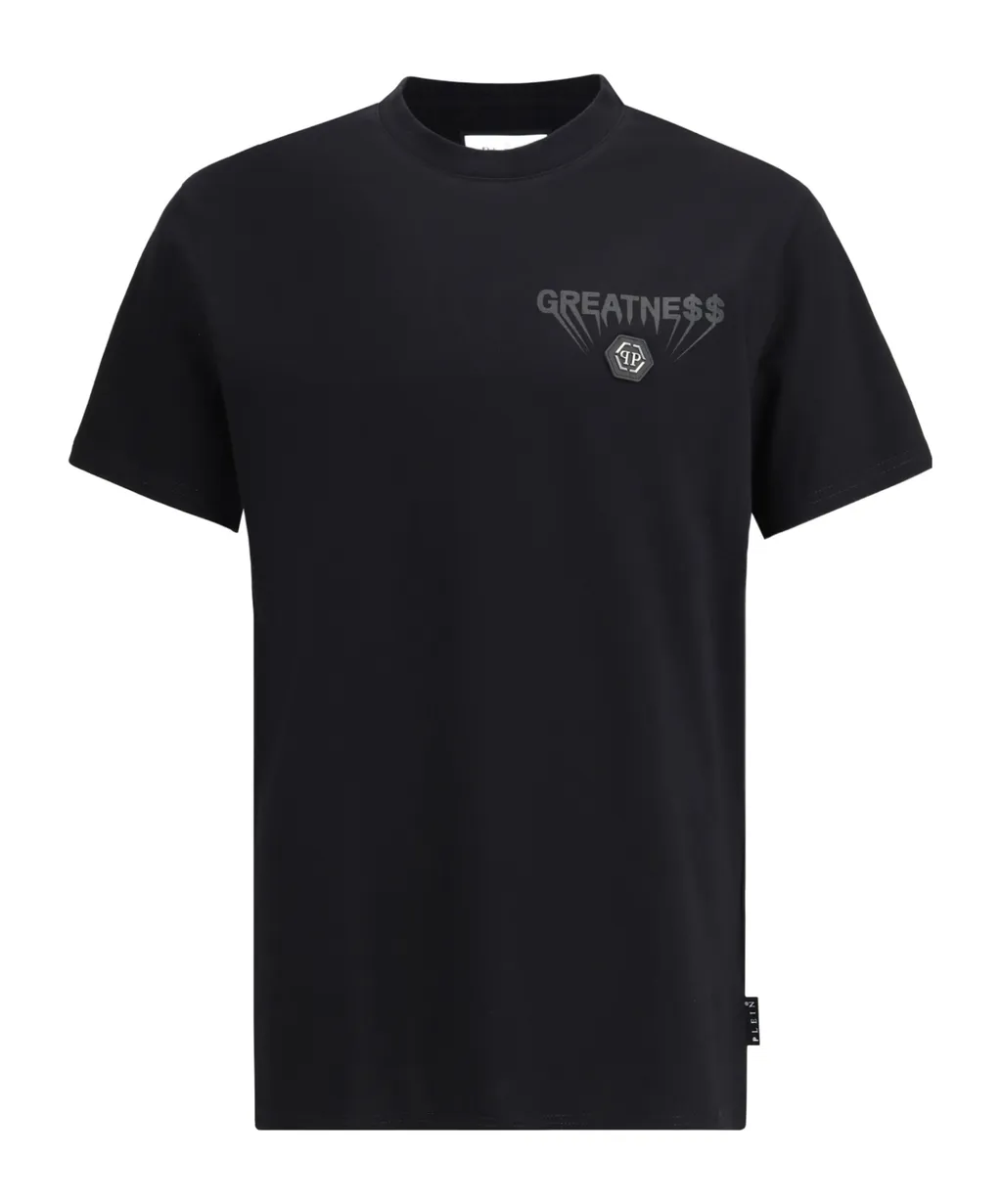 Philipp Plein Logo Plaque Crewneck T-Shirt
