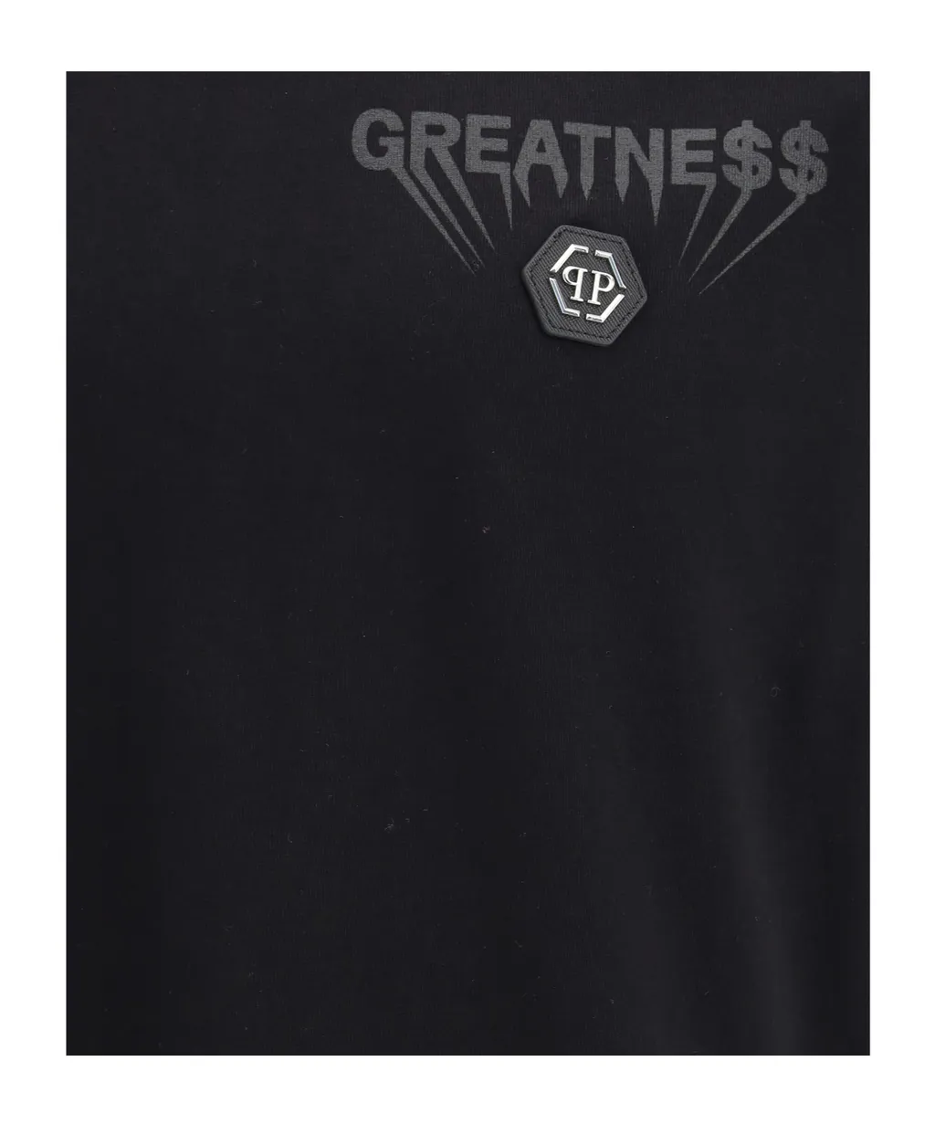 Philipp Plein Logo Plaque Crewneck T-Shirt