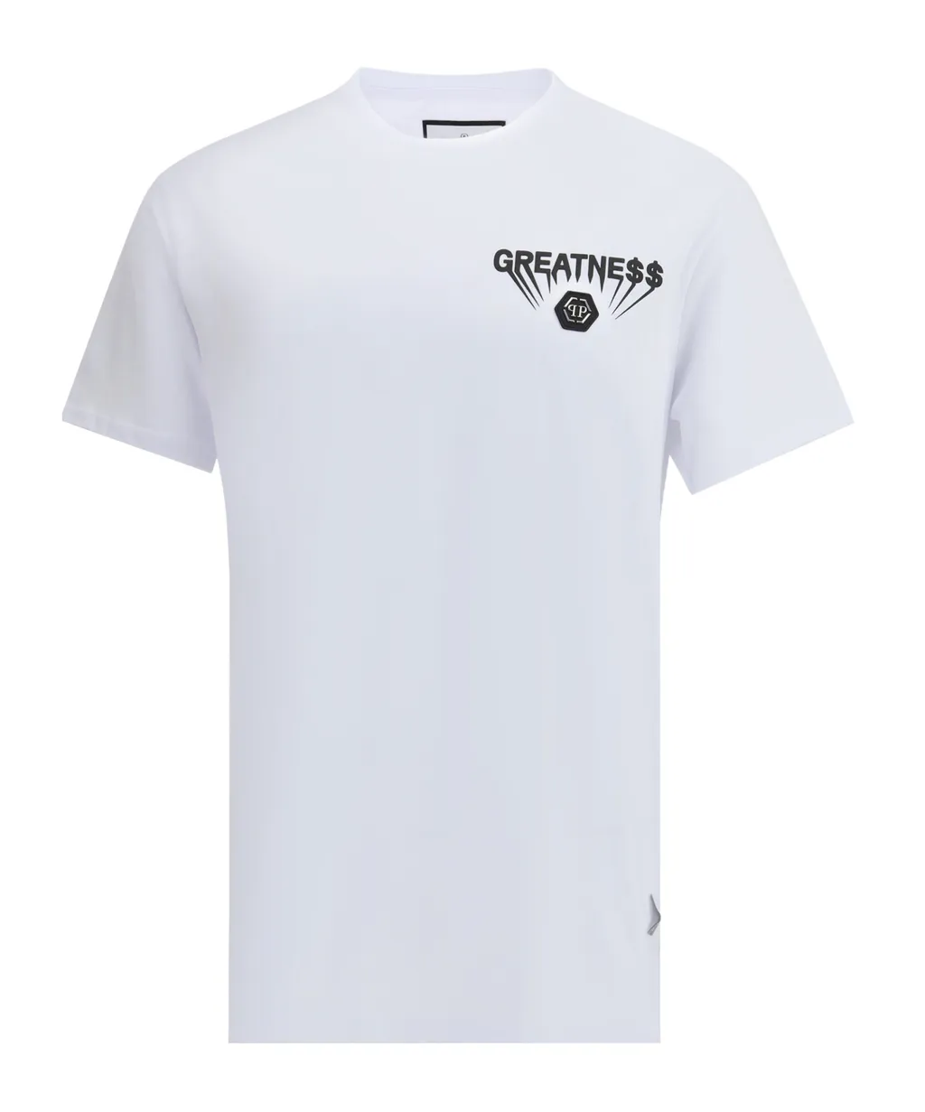 Philipp Plein Logo Plaque Crewneck T-Shirt