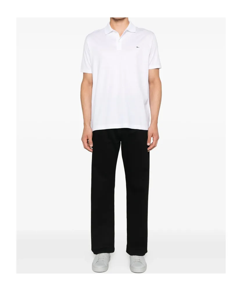 Embroidered Cotton Polo Shirt