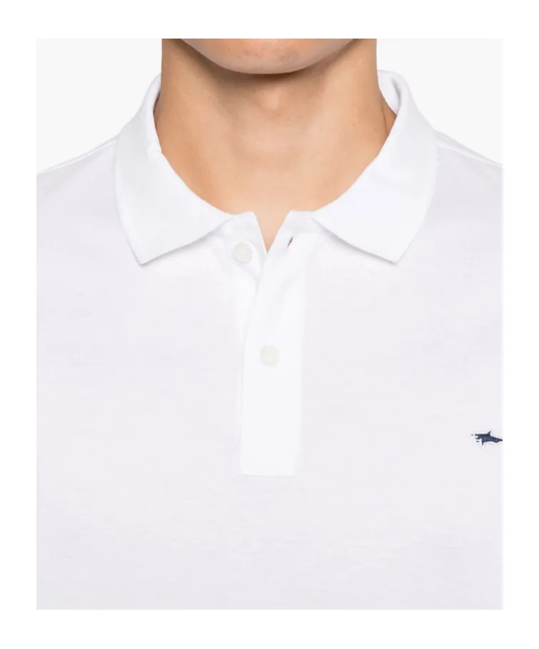 Logo-Embroidery Short-Sleeve Polo Shirt
