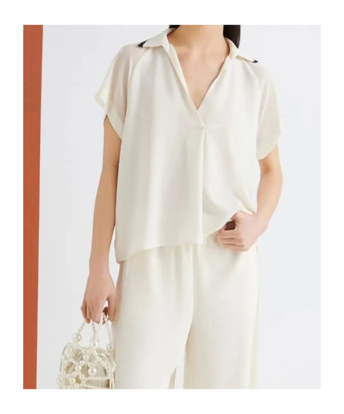 Satin Polo Shirt