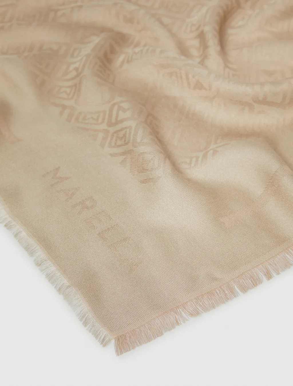 Jacquard Letter Scarf
