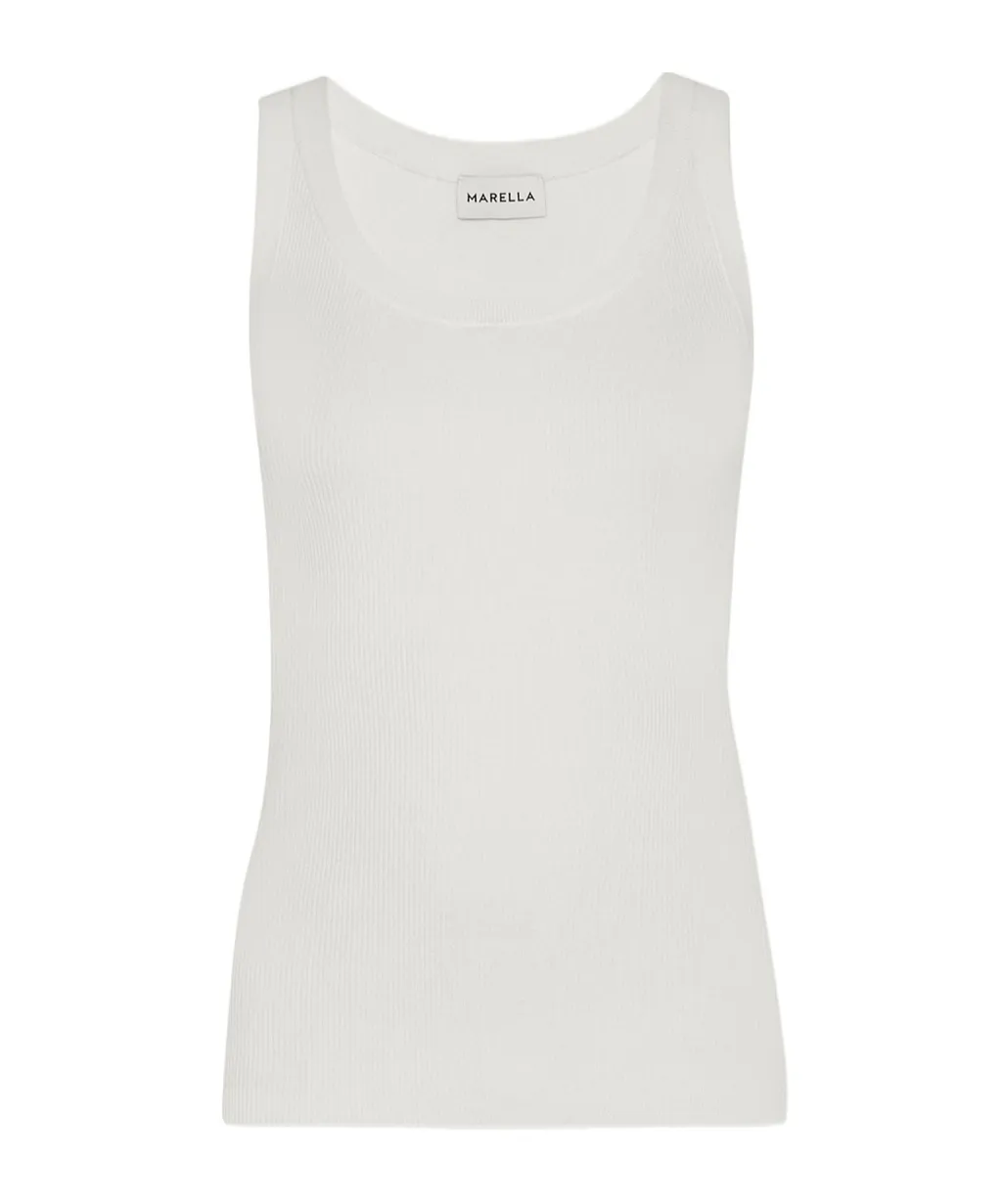 Viscose Vest Top - White