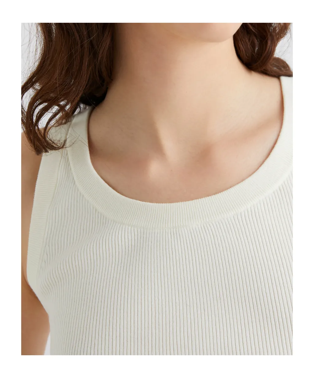 Viscose Vest Top - White