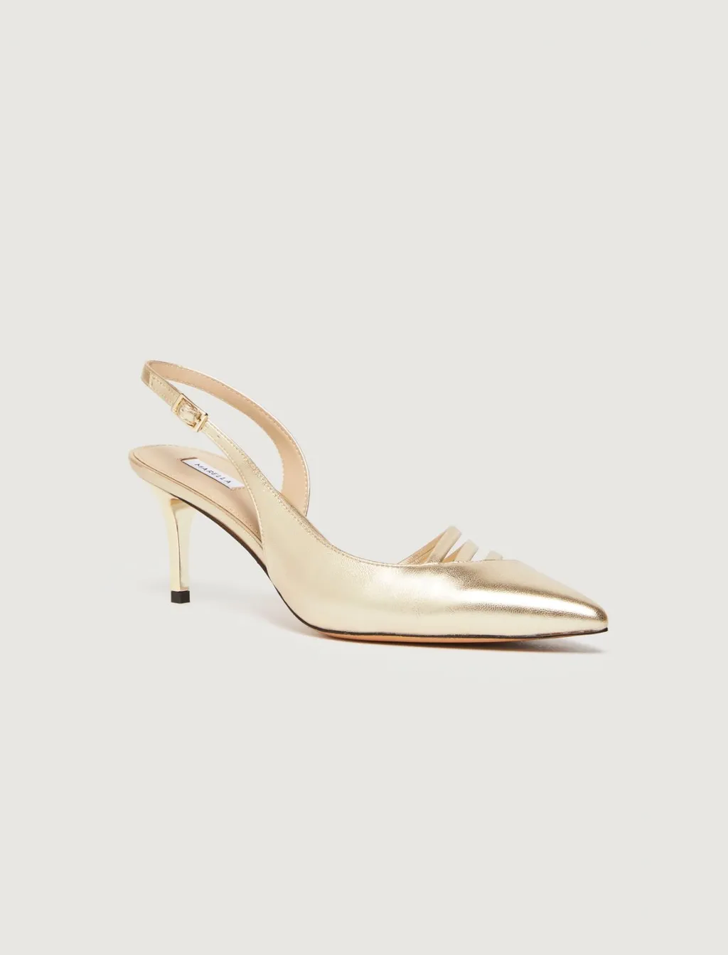 Pointed-Toe High-Heeled Sandals