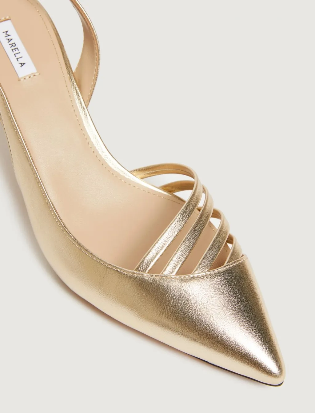 Pointed-Toe High-Heeled Sandals