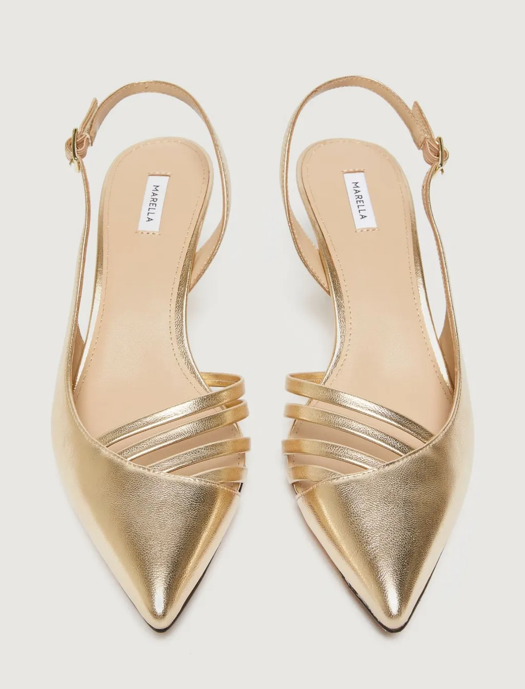 Pointed-Toe High-Heeled Sandals