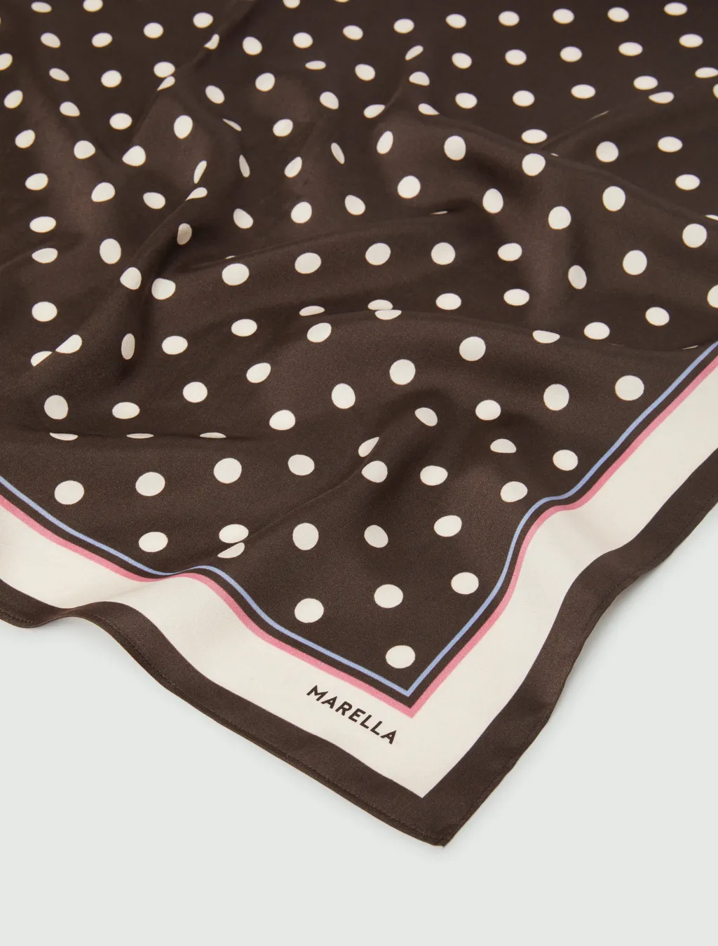 Polka Dot Satin Scarf