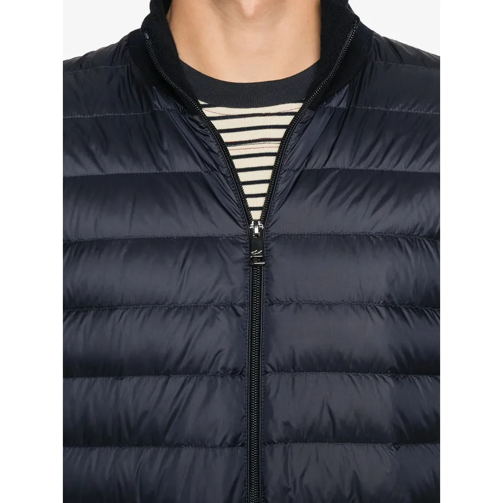 Quilted Wool-Sleeve Jacket