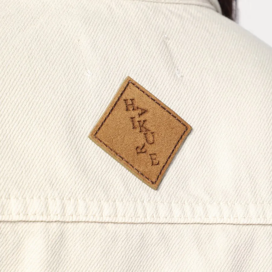 Haikure Button-Up Denim Shirt