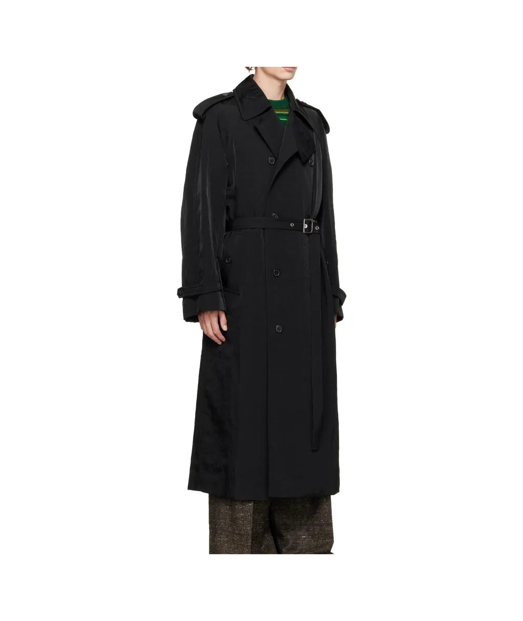 Double-Breasted Belted Coat