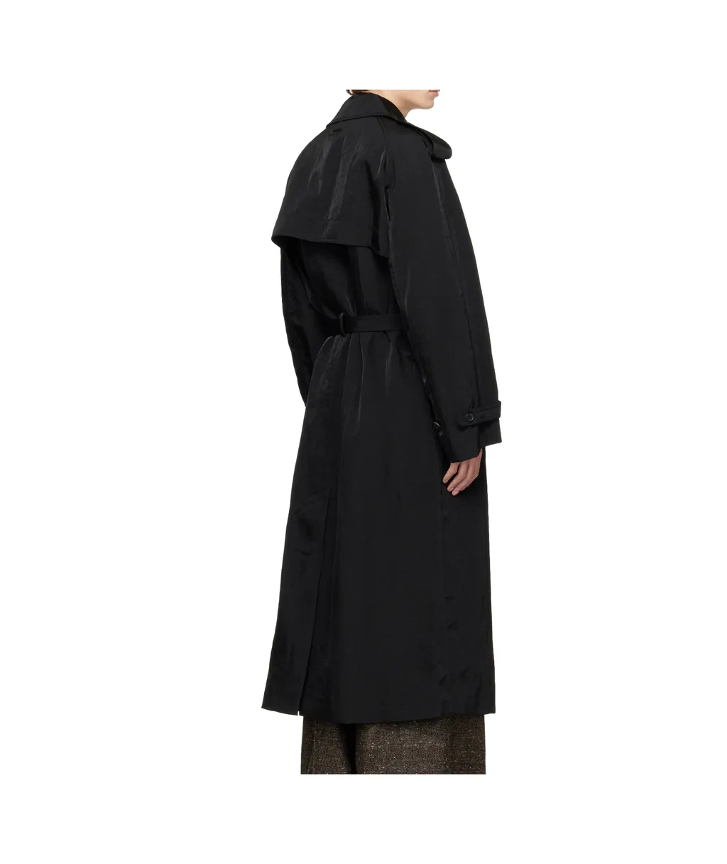 Double-Breasted Belted Coat