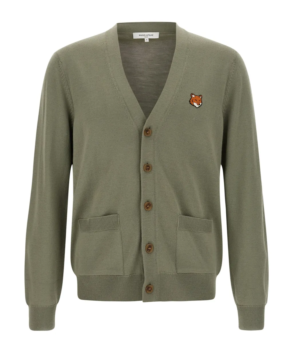 Maison Kitsuné Fox Head Regular Cardigan