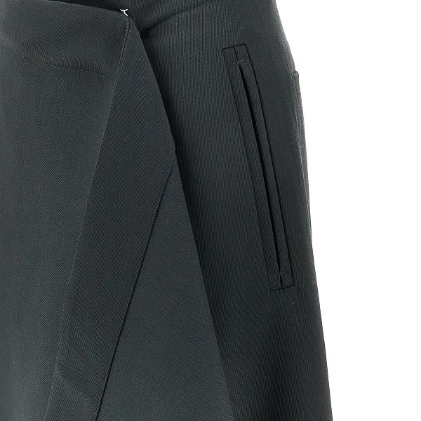 Ami Paris Wrapped Midi Skirt