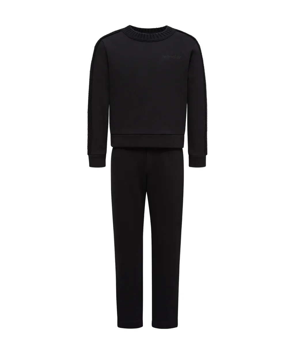 Wool-Trimmed Cotton Sweatsuit Set
