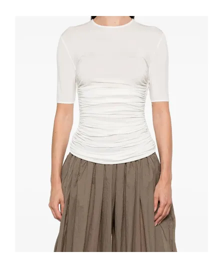 AlaÏA Gather Detailed Jersey T-Shirt
