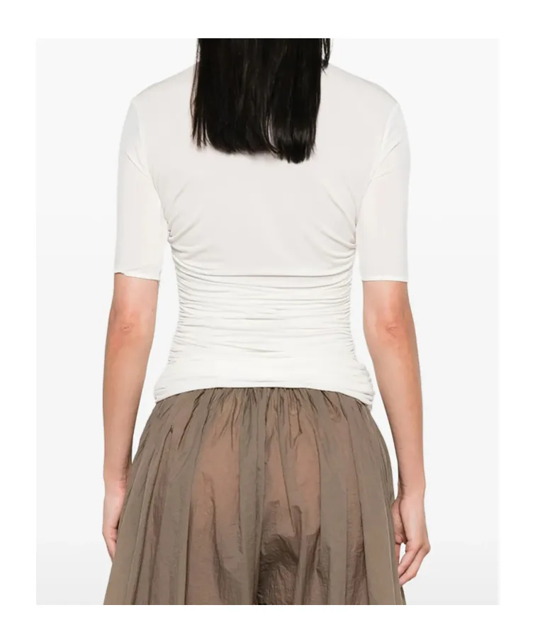 AlaÏA Gather Detailed Jersey T-Shirt